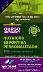 Read more about the article Faculdade promove curso de Nutrição Esportiva