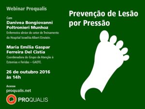 Read more about the article Prevenção de Lesão por Pressão é tema do próximo Webinar Proqualis da Fiocruz