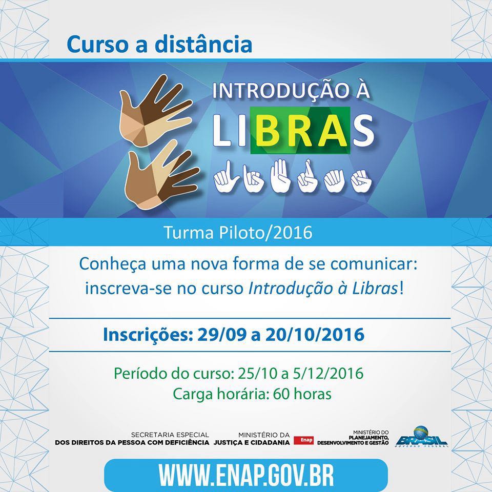 Read more about the article Inscrições para curso a distância sobre introdução à Libras seguem até dia 20